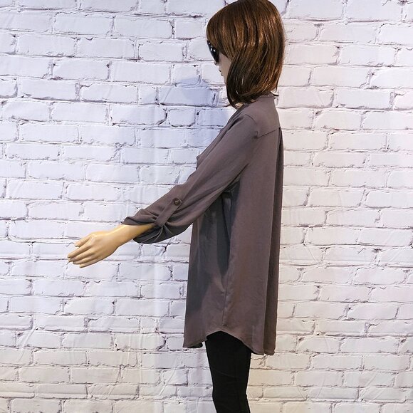 (3 for $30) LUSH - Olive green tunic top - Picture 7 of 9